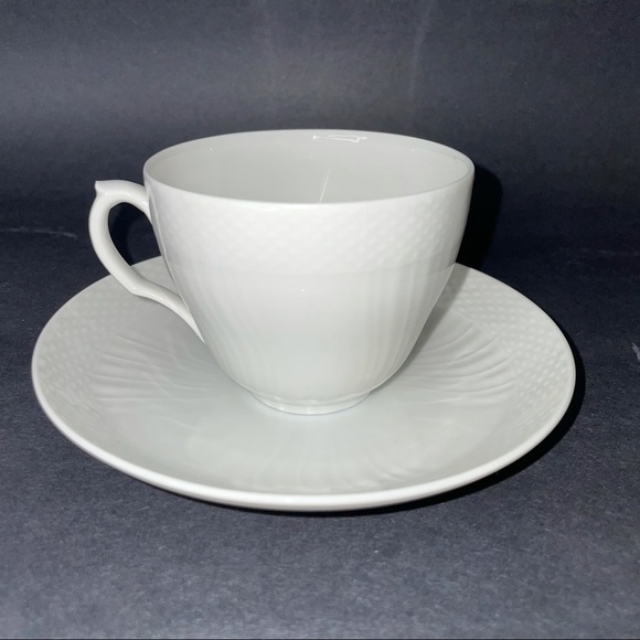Royal  Copenhagen Josephine White Cup & Saucer - Picture 1 of 10